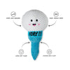 Petshop by Fringe Studio Dog Toys Today Is Tee-rific Golf Tee Plush Squeaky Dog Toy