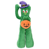 Multipet dog toys Halloween Gumby w/ Pumpkin & Witch Hat Plush Squeak Dog Toy - 10.5"