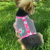 Doggie Design, Inc Harnesses Cool Mesh Dog Harness with Leash - Hawaiian Hibiscus Pink