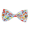 Home Run Baseball Theme Light Blue Bow Tie Pet Collar Attachment - 2 Sizes