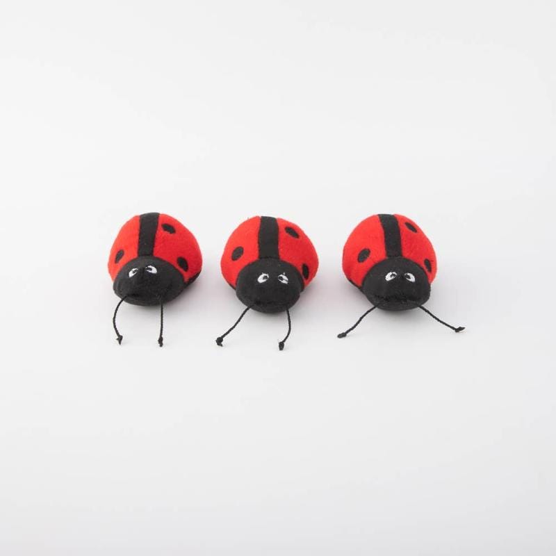 ZippyPaws dog toys Burrow Ladybug in Leaf Interactive Dog Toy - 4 Pc
