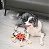 Puppy Garden Spring Ladybug Plush Squeaky Rope Tug Dog Toy