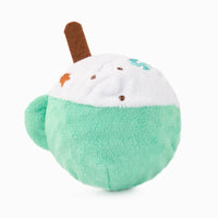 Hugsmart Products Inc dog toys Happy Woofmas Peppermint Latte Ball Plush Dog Toy
