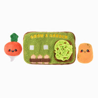 Hugsmart Products Inc dog toys Puppy Grow A Garden Sniffle Veggies Interactive Plush Dog Toy Set - 3 Pc