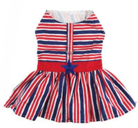Doggie Design Doggie Design - Patriotic Dog Dress with Matching Leash: X-Large