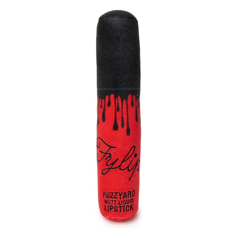 FuzzYard dog toys Fylip Red Mutt Liquid Lipstick Plush Dog Toy