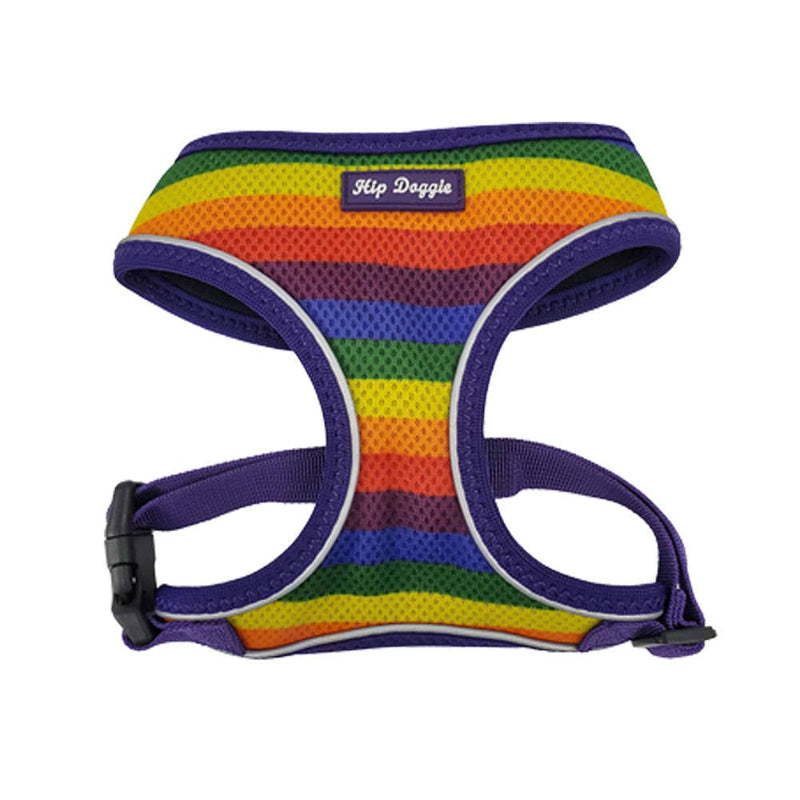 Barker's Bowtique Barker's Bowtique - Hip Doggie Ultra Comfort Harness Vest - Rainbow Pride: XS