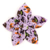 The Worthy Dog Bow Tie SM Halloween Purple Bewitched Flower Pet Collar Attachment - 2 Sizes