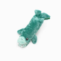 ZippyPaws dog toys Bottle Crusherz Teal Walrus Plush Dog Toy