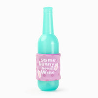 Hugsmart Products Inc dog toys Easter Some Bunny Needs Wine Rubber Bottle Dog Toy