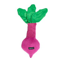 Jigglerz Beet Magenta Plush Squeaky Dog Toy