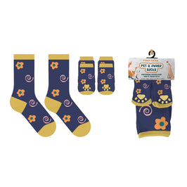 Extreme Fit Wholesale Extreme Fit Wholesale - Matching Pet And Owner Fun Socks - Flower