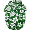 Doggie Design dog toys 2XS Hawaiian Tropical Green Camp Dog Shirt