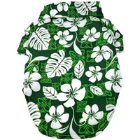 Doggie Design dog toys 2XS Hawaiian Tropical Green Camp Dog Shirt