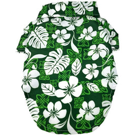 Doggie Design dog toys 2XS Hawaiian Tropical Green Camp Dog Shirt