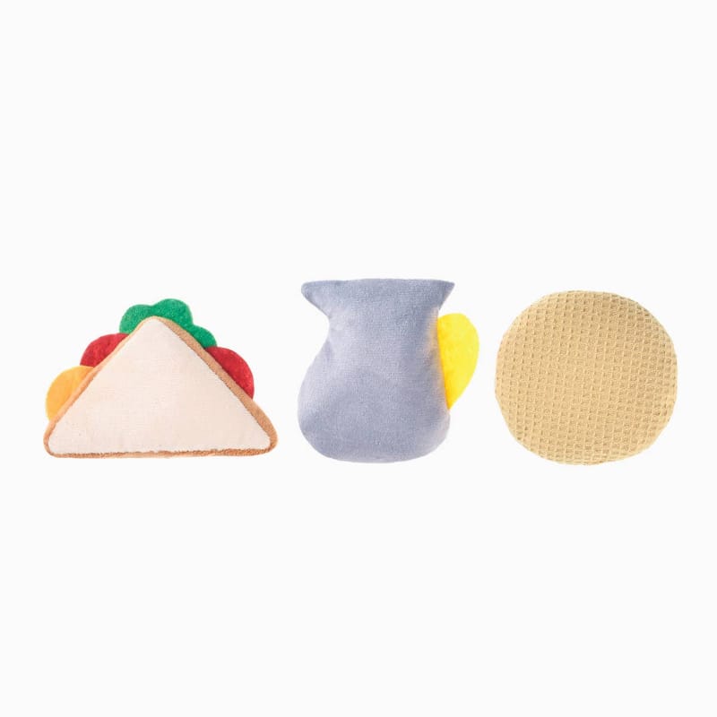 Hugsmart Products Inc dog toys Picnic Time Yappy Yum Plush Dog Toy Set - 3 Pc