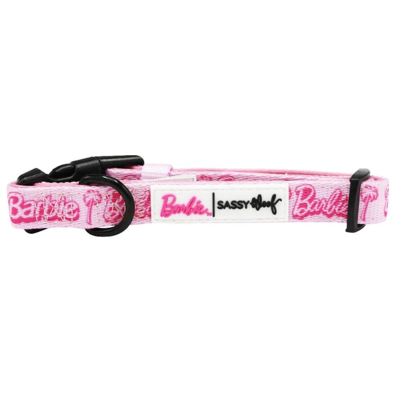 SASSY WOOF COLLARS Malibu B Pink Adjustable Dog Collar