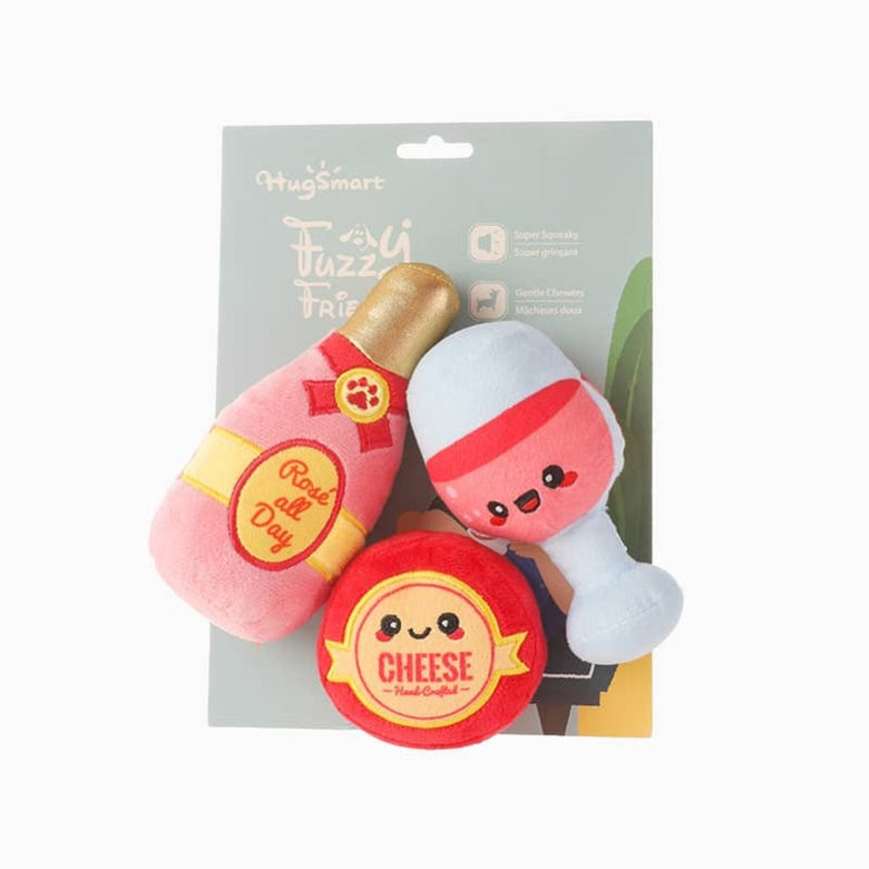 Hugsmart Products Inc dog toys Picnic Time Backyard Picnic Plush Dog Toy Set - 3 Pc
