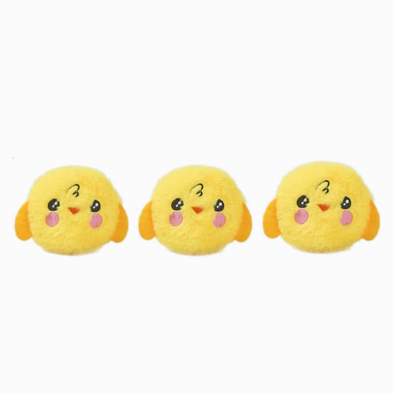 Hugsmart Products Inc dog toys Chirpy Chicks Easter Burrow Interactive Plush Squeaky Dog Toy set - 4 Pc