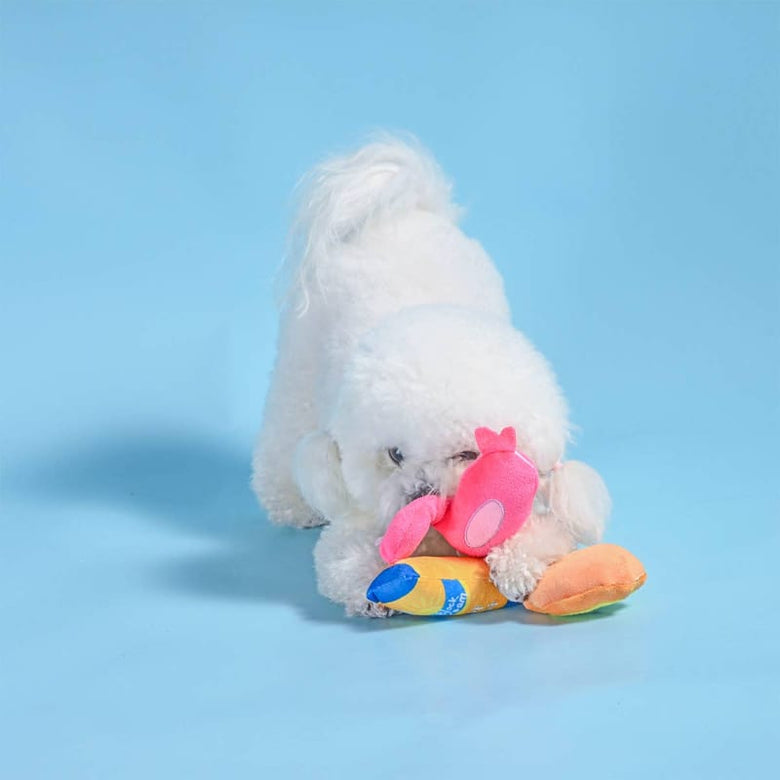 Hugsmart Products Inc dog toys Beach Daze Barkin' Beach Plush Dog Toy Set - 3 Pc