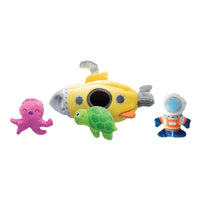 Petshop by Fringe Studio Dog Toys Into The Deep Hide & Seek Interactive Plush Squeak Dog Toy Set - 4 Pc