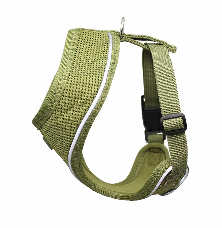 Barker's Bowtique Barker's Bowtique - Hip Doggie-Old Header Cards- Ultra Comfort Harness-Green: XS