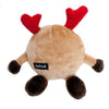 Holiday Brainey Reindeer Christmas Plush Squeak Dog Toy