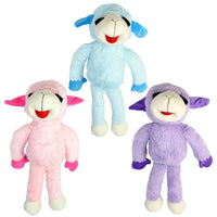 Multipet dog toys Floppy Lamb Chop Plush Squeak Dog Toy - 20" - Purple