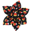 Huxley & Kent Bow Tie SM Candy Corn Pinwheel Pet Collar Attachment - 2 Sizes