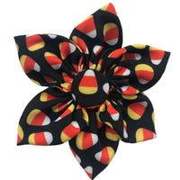 Huxley & Kent Bow Tie SM Candy Corn Pinwheel Pet Collar Attachment - 2 Sizes