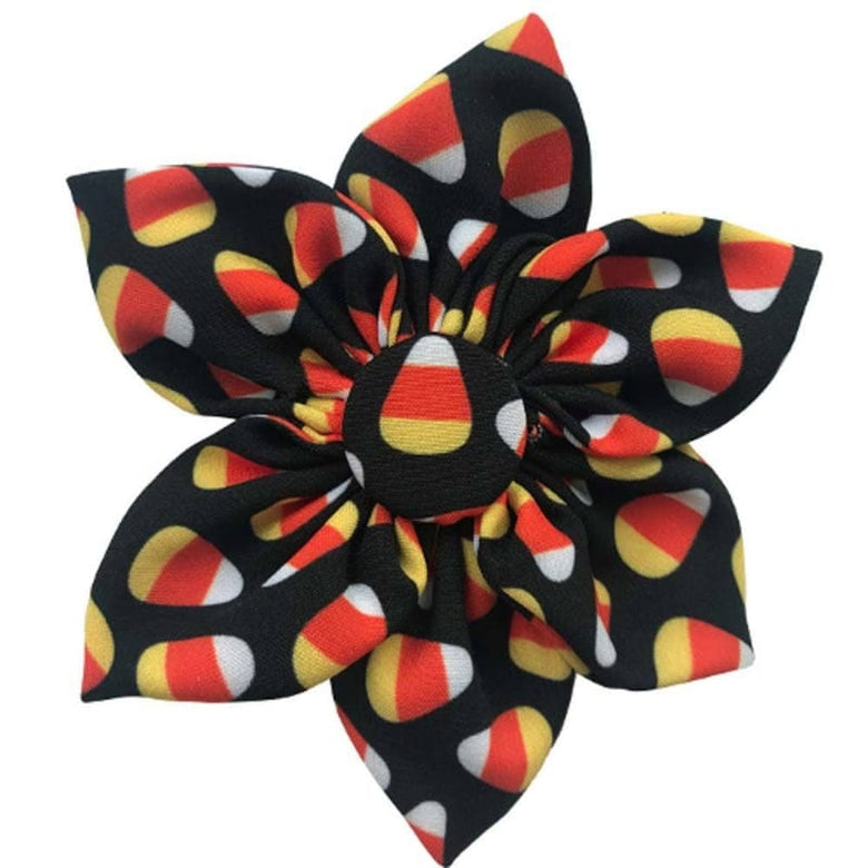 Huxley & Kent Bow Tie SM Candy Corn Pinwheel Pet Collar Attachment - 2 Sizes
