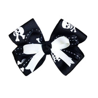 Pooch Outfitters Bow Tie Black & White Skull Jolly Roger Pet Collar Slider Attachment