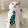 TMU - GLOBAL ONE SOLUTION LTD COLLARS Plaid Winter Snowflake Dog Tie Collar - 2 Colors