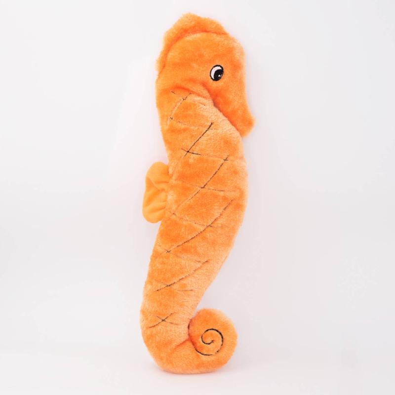 ZippyPaws dog toys Jigglerz Seahorse Plush Dog Toy