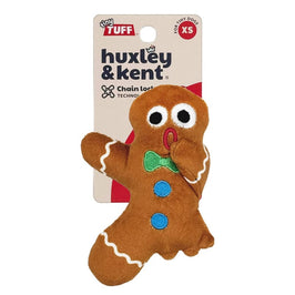Huxley & Kent Dog Toys Tiny Tuff Ginger Snapped Christmas Holiday Plush Squeaky Dog Toy