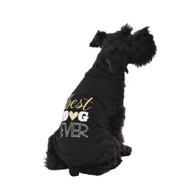 Parisian Petยฎ dog apparel "Best Dog Ever" Black Dog Tee