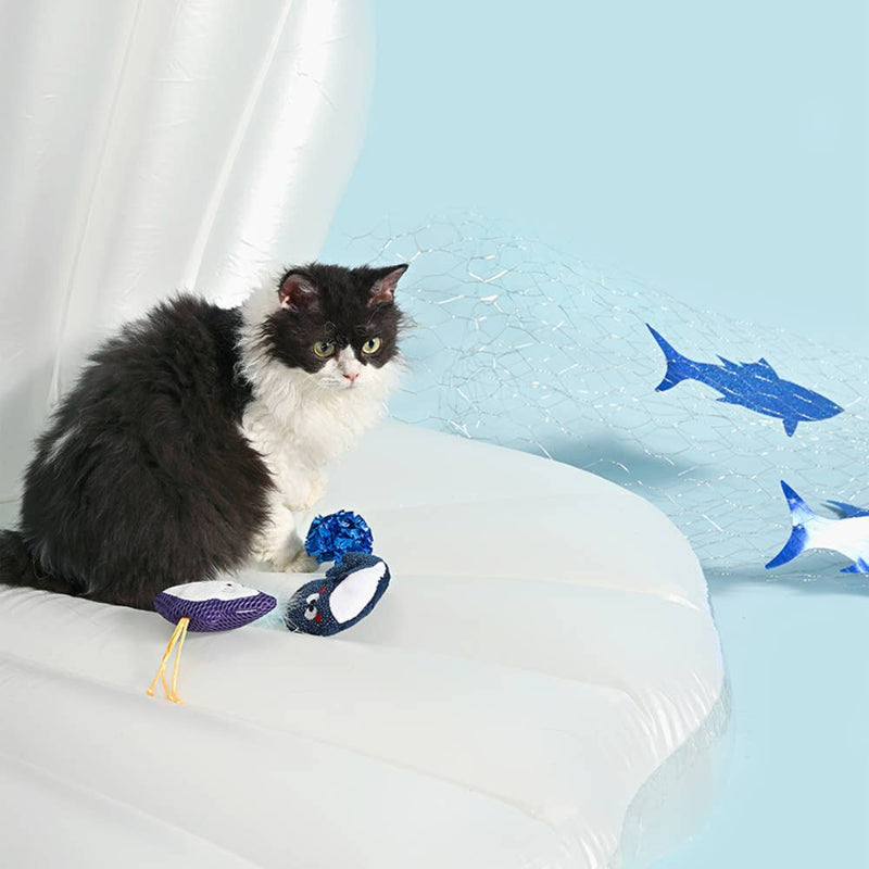 Hugsmart Products Inc Hugsmart Products Inc - HugSmart Pet - Ocean Pals  | Whale&Stingray - Cat Toy