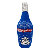 Huxley & Kent dog toys Mannychewsit Kosher Wine Plush Squeaky Dog Toy (Double Sided)