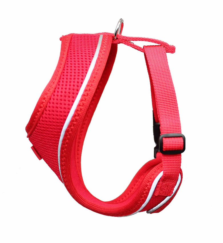 Barker's Bowtique Barker's Bowtique - Hip Doggie - Old Header Cards -  Ultra Comfort Harness - Red: XS