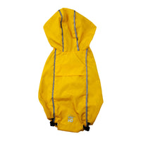 Yellow Ducks Reversible & Reflective Dog Raincoat
