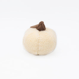 Fall Halloween Jumbo Light Pumpkin Fleece Plush Squeak Dog Toy
