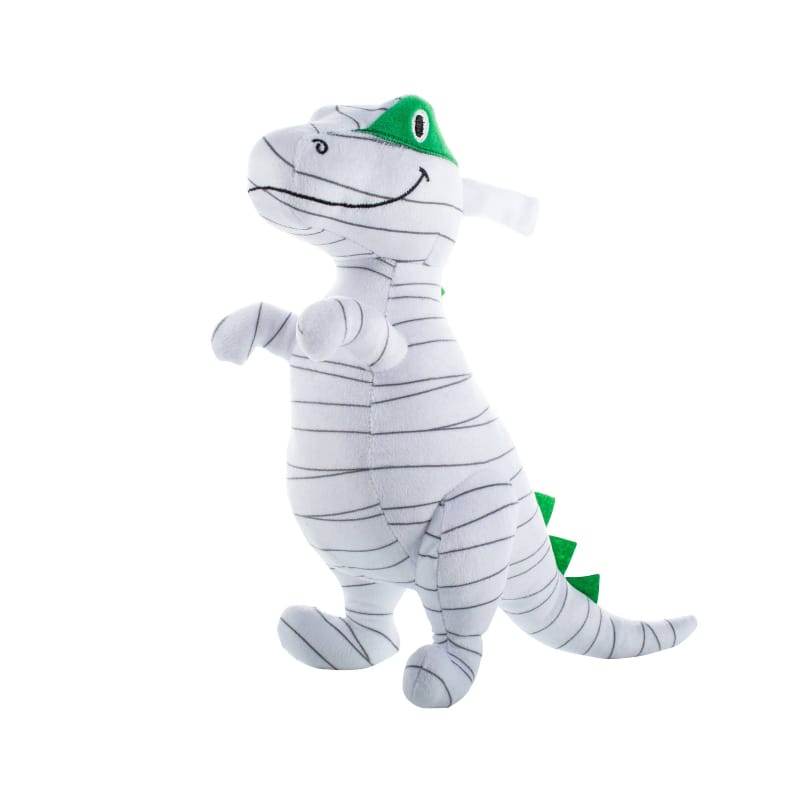Petshop by Fringe Studio dog toys Keepin' It Under Wraps Mummy Rex Plush Squeak Dog Toy