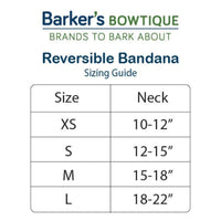 Barker's Bowtique Bandanas S Halloween Boo Orange Reversible Pet Bandana