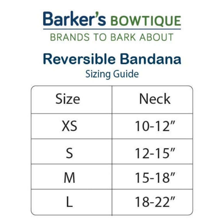 Barker's Bowtique Bandanas S Halloween Boo Orange Reversible Pet Bandana