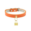 Bark Fifth Avenue Collars 10" Hairmes Orange with Bag Charm Pet Collar