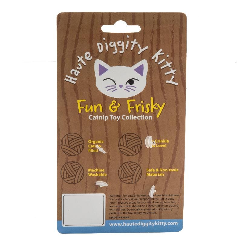 Haute Diggity Dog Cat Toys Kitty V Balls (Mono) Cat Toys - 3 PC
