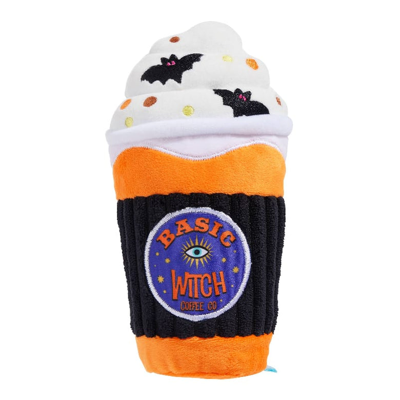 BARK dog toys Halloween Spooky Boo Brew Plush Squeak Dog Toy