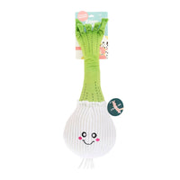 Jigglerz Fresh Onion Plush Squeaky Dog Toy