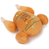 Gobble Gobble Me Up Turkey Embroidered Holiday Lights Christmas Plush Squeaky Dog Toy