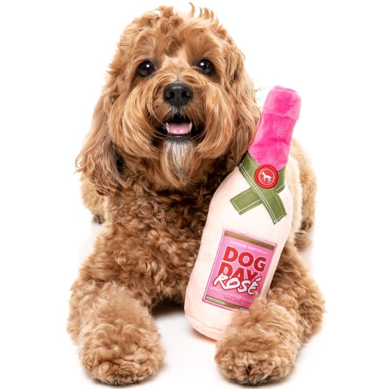 FuzzYard dog toys Pink Dog Day Rose' Plush Dog Toy